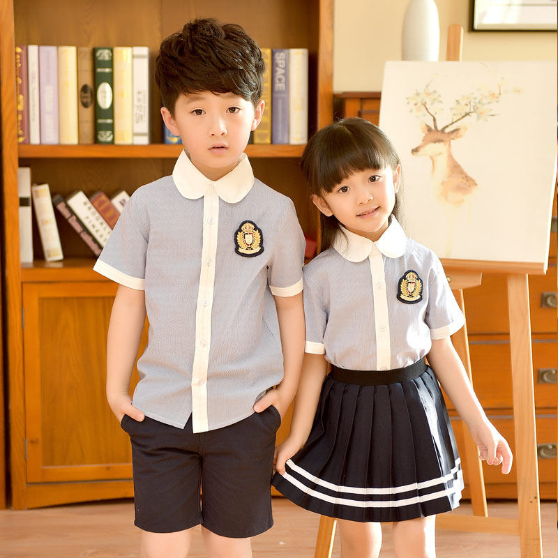 衬衣短裙女童小学生幼儿园园服