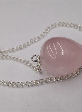 天然玛瑙圆锥灵摆项链吊坠裸石