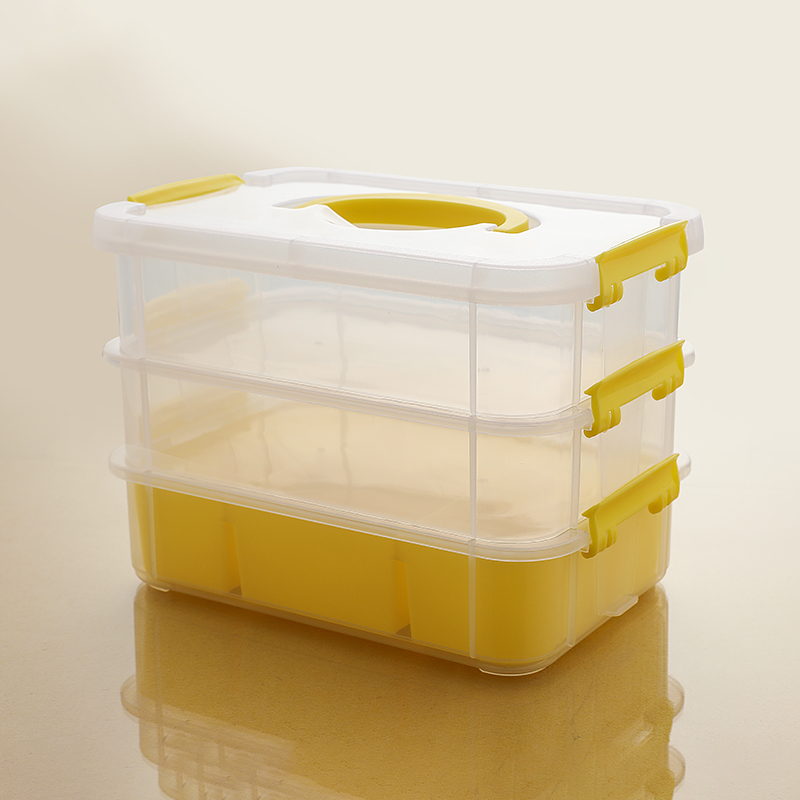 收纳盒积木分类盒子装儿童玩具收纳箱零件分格塑料透明整理箱卧室