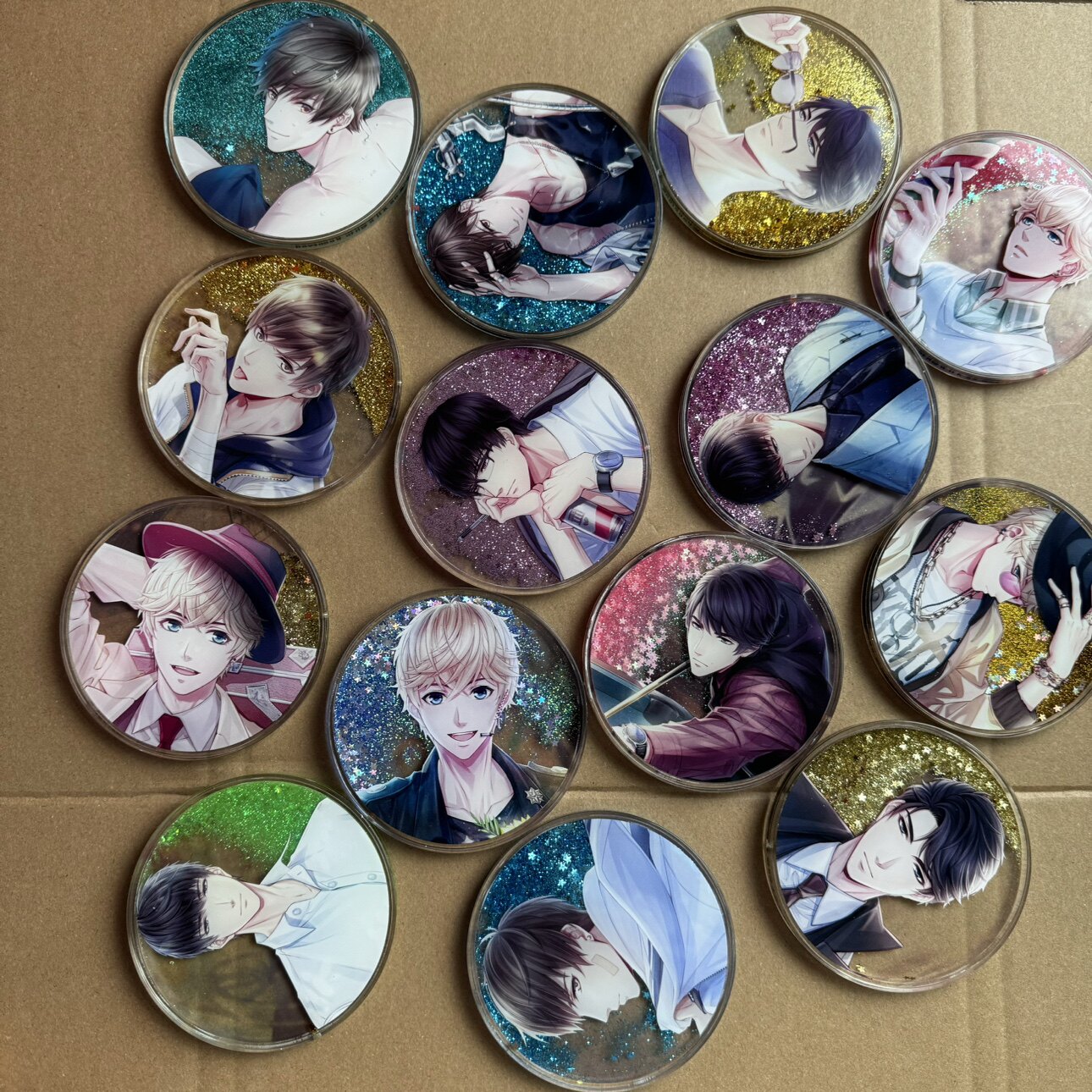 外m出口日单散货流沙杯垫 恋与制作人 白起 许墨 李泽言 周棋洛