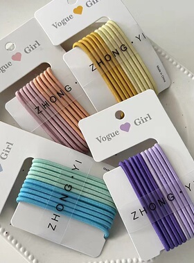 Chris 高弹基础发绳女成人简约马尾扎头绳橡皮筋发圈发饰小清新