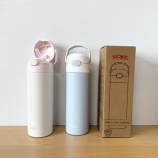 膳魔师儿童保温杯宝宝水杯大容量幼儿园水壶TCKL-500带提手吸管杯