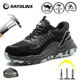 四季 透气防臭耐磨钢包头防砸防刺穿工地安全工作鞋 男士 轻便劳保鞋