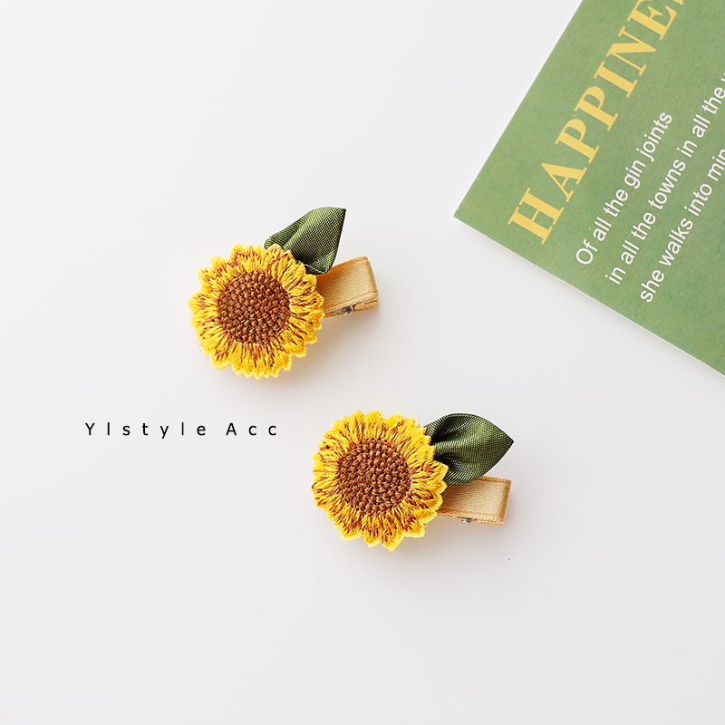 向日葵儿童婴幼儿全包发夹