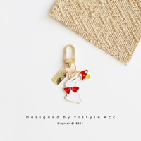 Кролик с грибочками-гвоздиками, подвеска