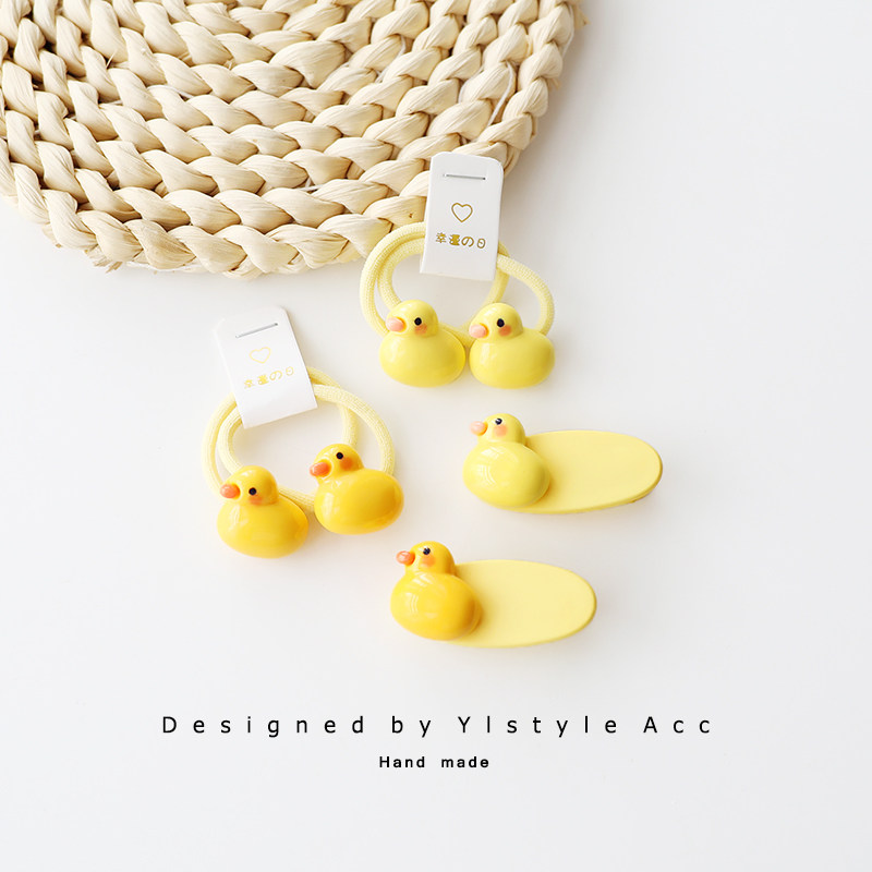 可爱小鸭子儿童发绳不伤发头绳皮筋刘海碎发夹子发卡头饰,饰品/流行首饰/时尚饰品新,发饰,淘宝优惠券,粉丝福利购,淘宝优惠卷