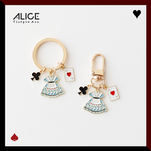 卡通动画主角扑克牌裙子Airpods挂件钥匙扣U盘防丢包包拉链扣配饰