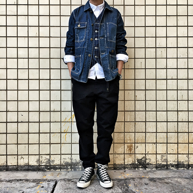 714street  Twill Chino Pants斜纹 立体剪裁 工装 直筒长裤在类目 男装, 休闲裤中 - 来自Buy2taobao.com提供专业的淘宝代购服务