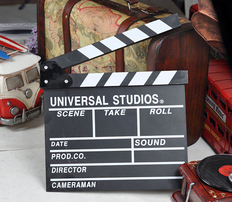 导演板老香港电影木制场记板 电影拍板 影楼婚纱拍摄摄影道具装饰