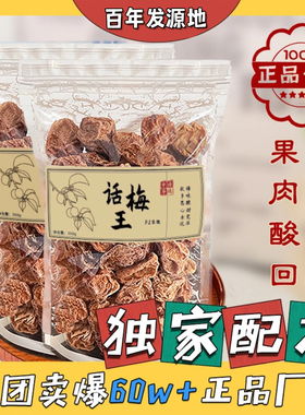 话梅皇正宗九制话梅王甘草酸甜泡水梅干孕妇零食新兴特产爆款ktt