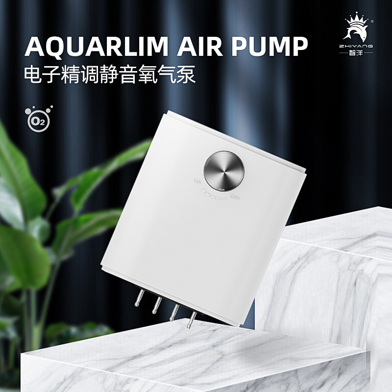 增氧泵声音小养鱼氧气泵鱼缸增氧机小型家用打氧机加氧鱼池充氧泵