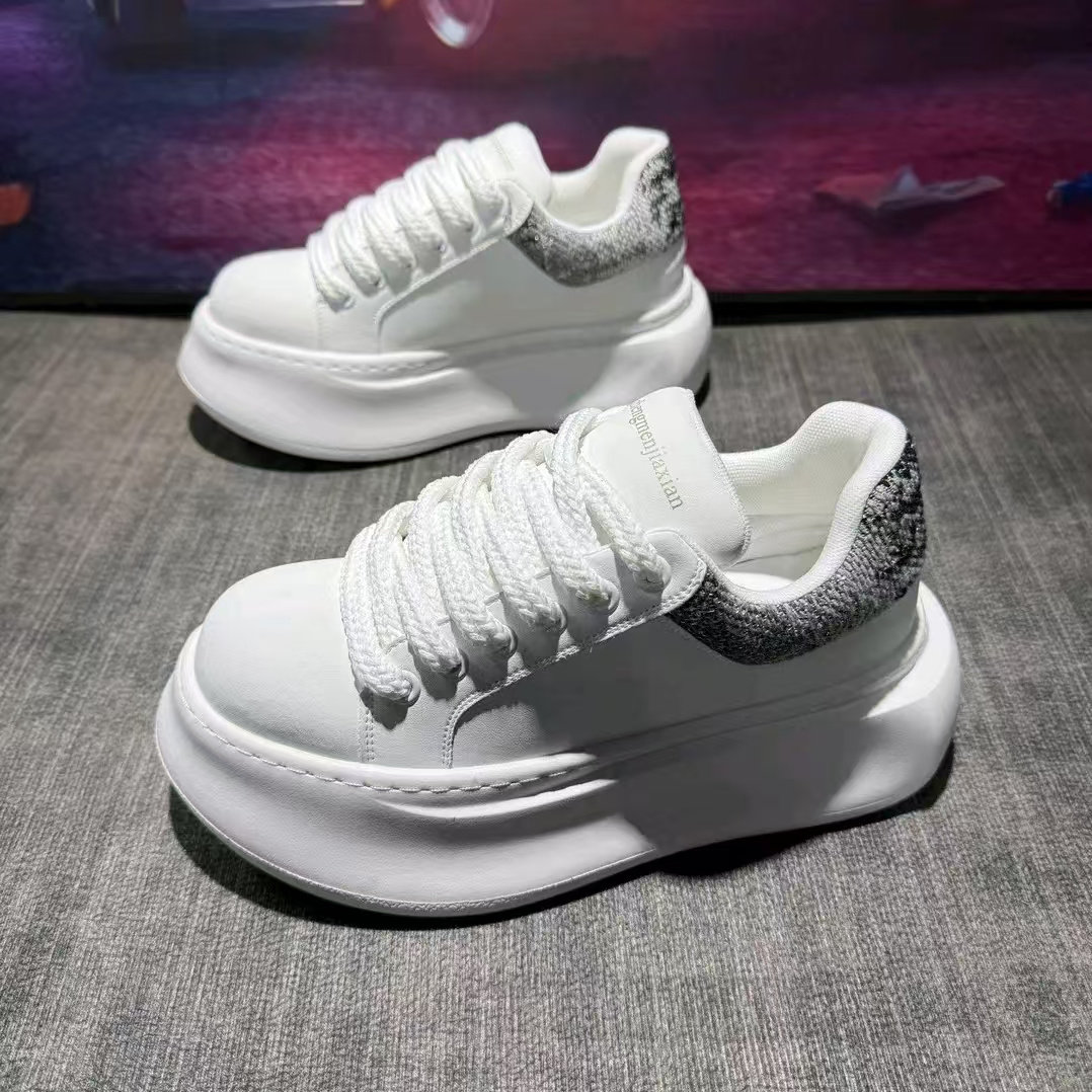 潮牌男鞋冬季潮流欧洲站厚底百搭休闲小白鞋男款增高皮面运动板鞋,流行男鞋,时尚休闲鞋,淘宝优惠券,粉丝福利购,淘宝优惠卷