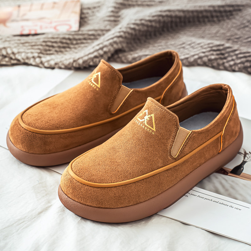 一脚蹬男鞋冬季潮流百搭厚底休闲鞋男款小土豆复古软底开车勃肯鞋,流行男鞋,单鞋,淘宝优惠券,粉丝福利购,淘宝优惠卷