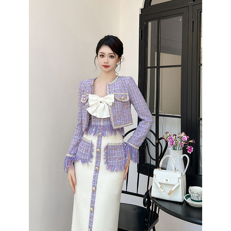 今年流行小香风外套女2026新款秋季女装洋气减龄修身显瘦气质上衣