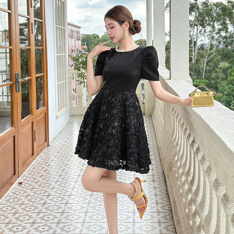 高端大气上档次生日聚会礼服裙气质名媛千金风显高显瘦a字连衣裙