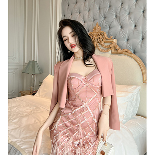 法式小香风西装短外套女2026秋冬新款短款气质名媛高级感韩系上衣