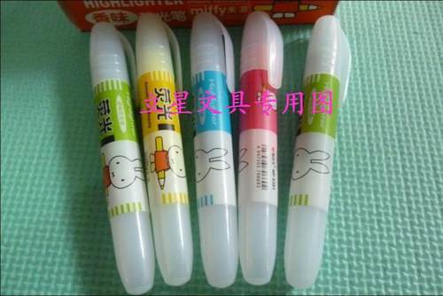 正品晨光MF5301荧光笔 米菲荧光笔 大容量荧光记号笔 香味荧光笔