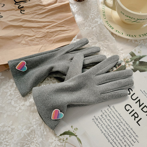 手套女秋冬季保暖加绒加厚防风