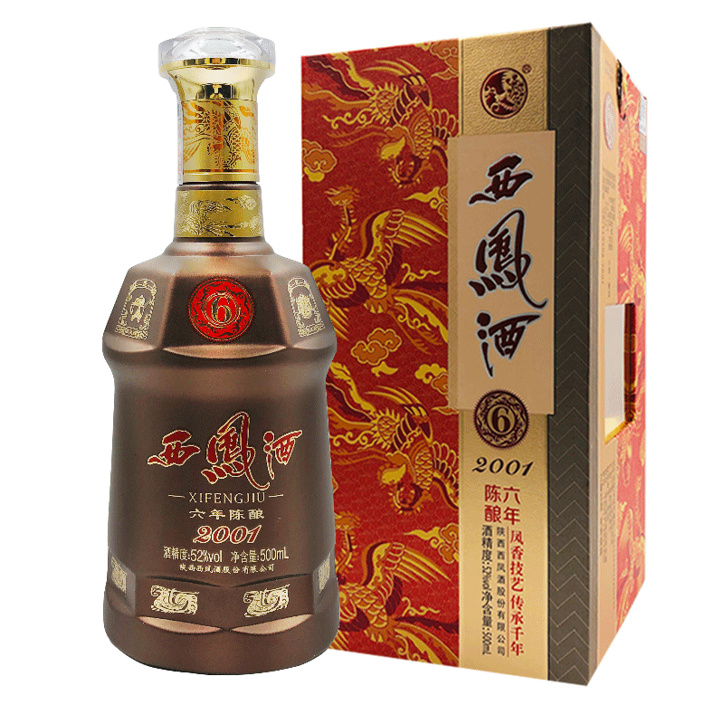 西凤酒6年陈酿52度凤香型白酒