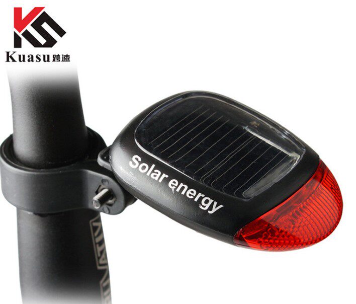 包邮 骑行装备配件山地车死飞自行车太阳能尾灯闪光灯警示灯车灯