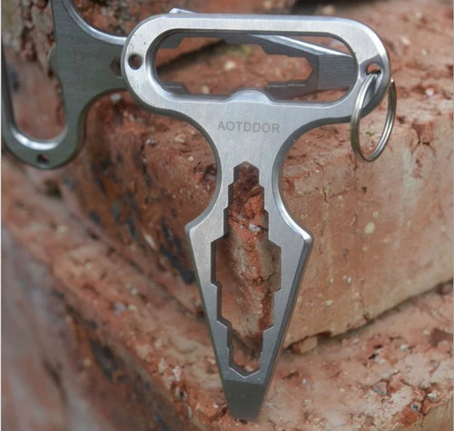 Дорожный универсальный гаечный ключ из нержавеющей стали, отвертка