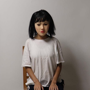 美女乳胶面具化妆人脸头套全脸cos变装人物聚会搞怪换脸直播道具