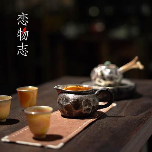 足银999纯手工岩石坑古朴银壶