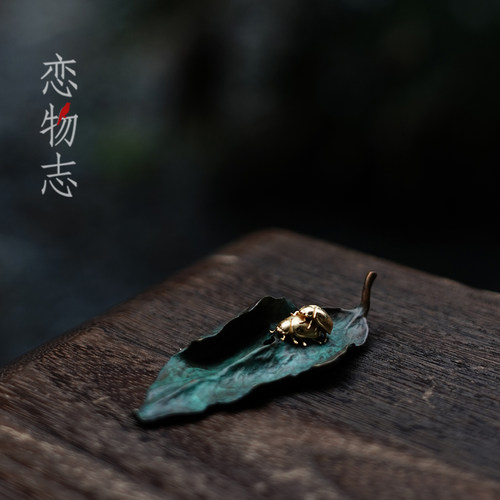 纯手工创意紫铜香插家用摆件