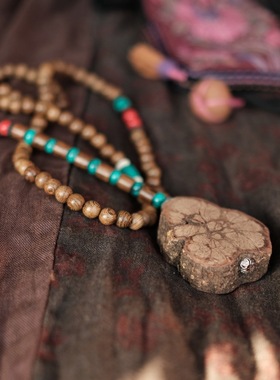 毛衣链天然异形菩提木