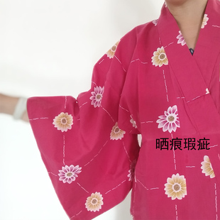 瑕疵品和风女士纯棉羽织振袖和服cos二次元外套日系浴衣表演服