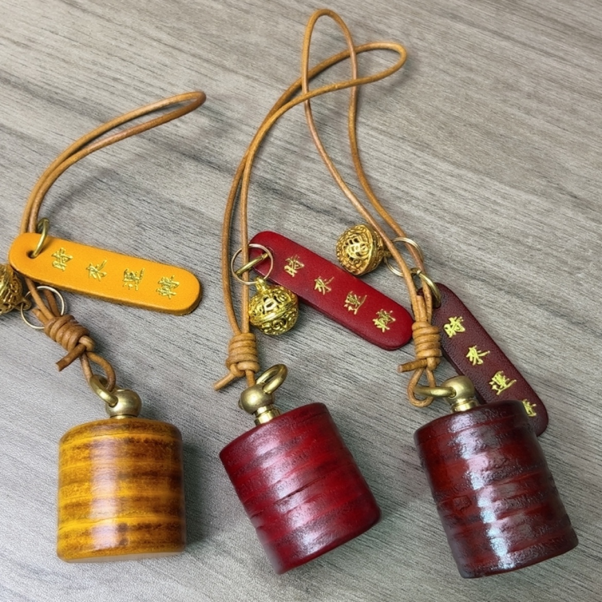 头层牛皮十层牛皮对贴转运石时来运转包挂钥匙挂