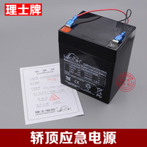 原装理士牌通力电梯轿顶蓄电池12V电瓶应急电源DJW12-4.5AH配件