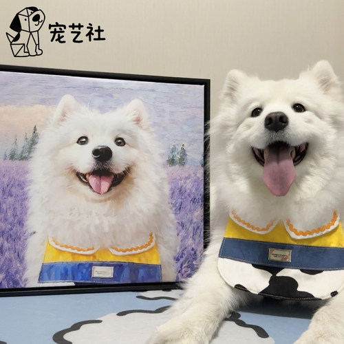 狗狗定制画像，猫咪纪念油画