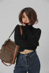 复古斜跨翻盖包 YELLOWQUEEN店主自留独家定制真皮拼接老花凯旋门