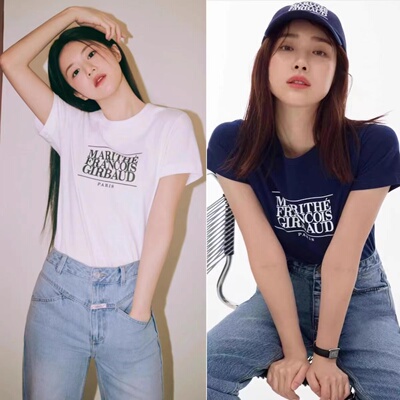 明星同款字母春夏款男女同款短袖