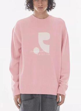 韩代潮牌 rest and recreation新款OVERSIZED提花宽松RR针织毛衣