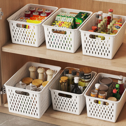 家用厨房桌面盒橱柜储物塑料箱
