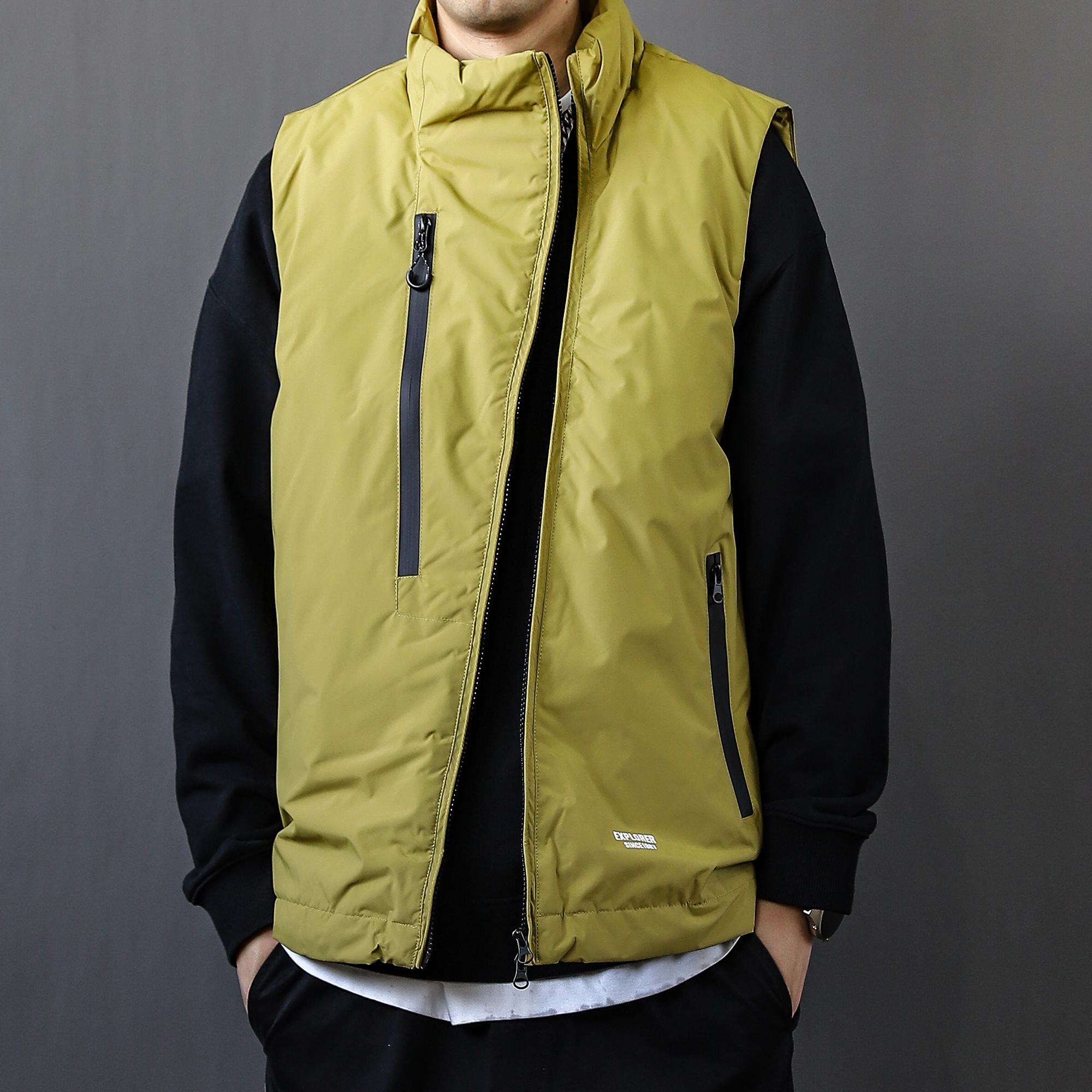 2024秋冬立领高街羽绒马甲