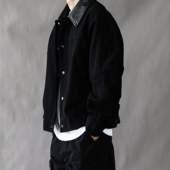 美式 潮牌宽松休闲外套2026新款 高街黑色 夹克男春秋款 日系复古工装