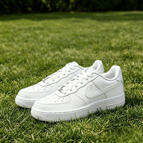 Nike Air Force 皮革经典复古防滑减震耐磨低帮板鞋纯白男女同款
