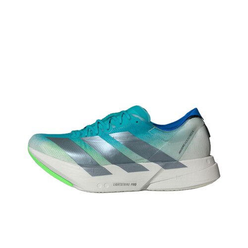阿迪达斯Adizero Adios Pro 4舒适贴合防滑跑步鞋男款水绿JS2579