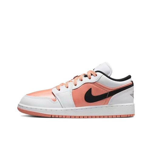 JordanAir Jordan 1 Low皮革简约百搭GS低帮篮球鞋白粉黑男女同款