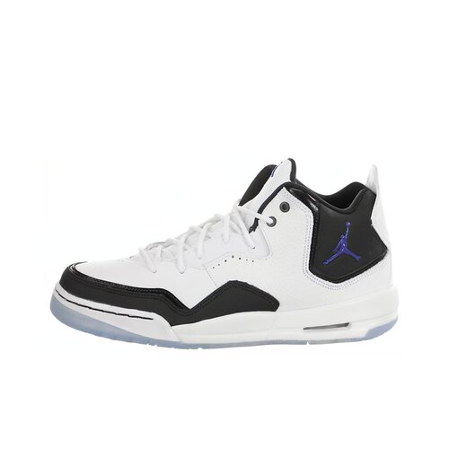 Jordan Courtside 23织物休闲舒适耐磨中帮 复古篮球鞋女款白黑