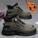 复古户外登山防水防滑厚底工装 马丁靴男鞋 英伦美式 棉鞋 靴 高帮冬季