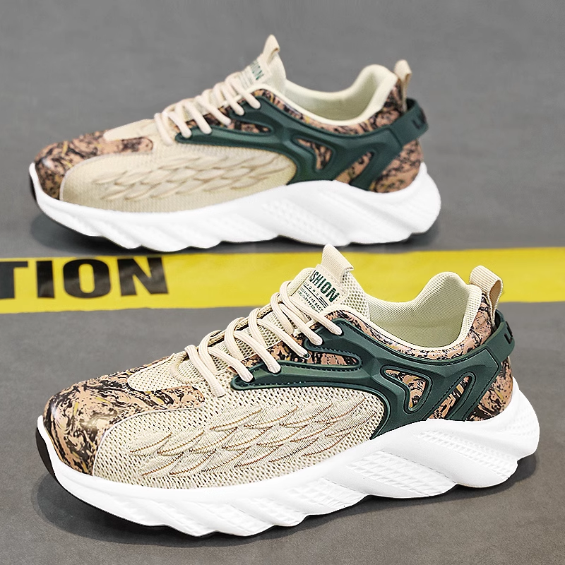 莆田男鞋2025新款秋季透气网面防臭飞织网鞋青少年跑步运动老爹鞋,流行男鞋,时尚休闲鞋,淘宝优惠券,粉丝福利购,淘宝优惠卷