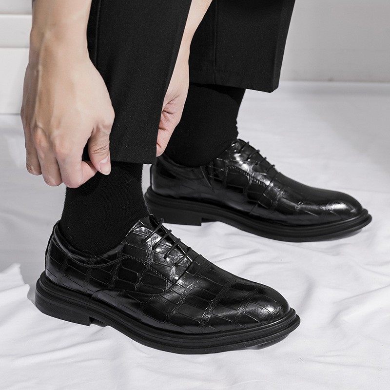 男鞋春季英伦商务正装男士休闲皮鞋黑色上班新郎结婚增高大头潮鞋,流行男鞋,正装皮鞋,淘宝优惠券,粉丝福利购,淘宝优惠卷