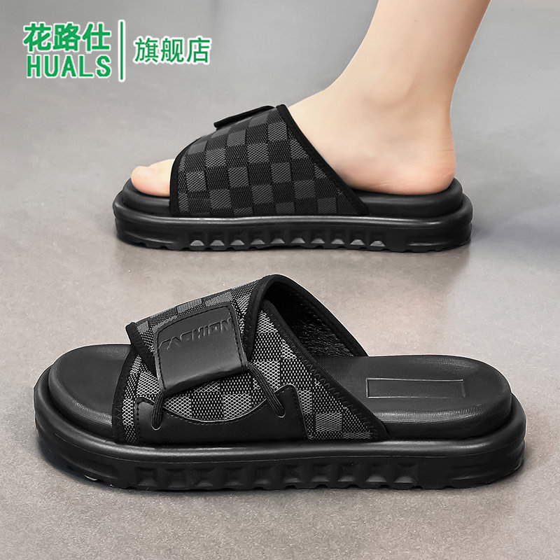 拖鞋男2026新款夏季外穿防滑耐磨厚底一字拖户外休闲运动沙滩凉鞋