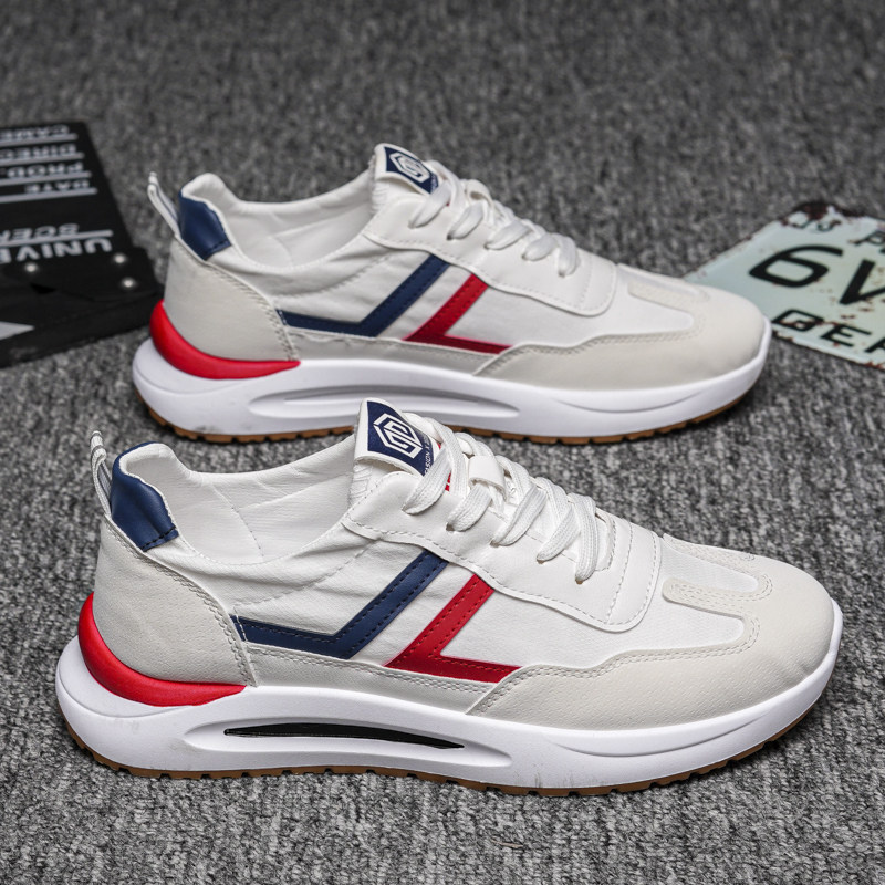 帆布男鞋夏季2025新款潮流百搭休闲板鞋男款运动增高软底阿甘潮鞋,流行男鞋,帆布鞋,淘宝优惠券,粉丝福利购,淘宝优惠卷