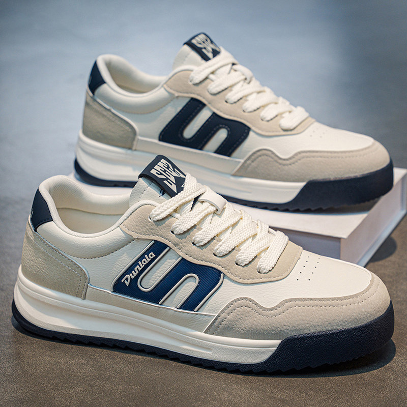 男鞋2026春节新款潮流百搭休闲小白板鞋青少年运动厚底增高德训鞋,流行男鞋,单鞋,淘宝优惠券,粉丝福利购,淘宝优惠卷