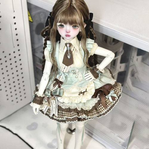 BJD娃娃假发3分4分6分卷发毛坯发